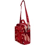 Four Red Butterflies With Flower Illustration Butterfly Flowers Crossbody Day Bag