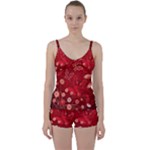 Four Red Butterflies With Flower Illustration Butterfly Flowers Tie Front Two Piece Tankini