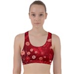 Four Red Butterflies With Flower Illustration Butterfly Flowers Back Weave Sports Bra