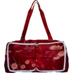 Four Red Butterflies With Flower Illustration Butterfly Flowers Multi Function Bag