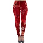 Four Red Butterflies With Flower Illustration Butterfly Flowers Lightweight Velour Leggings