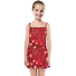 Four Red Butterflies With Flower Illustration Butterfly Flowers Kids  Summer Sun Dress