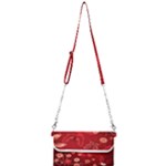 Four Red Butterflies With Flower Illustration Butterfly Flowers Mini Crossbody Handbag