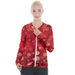 Four Red Butterflies With Flower Illustration Butterfly Flowers Casual Zip Up Jacket