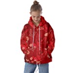 Four Red Butterflies With Flower Illustration Butterfly Flowers Kids  Oversized Hoodie