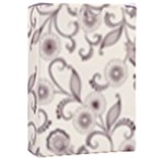 White And Brown Floral Wallpaper Flowers Background Pattern Playing Cards Single Design (Rectangle) with Custom Box