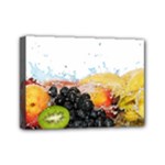 Variety Of Fruit Water Berry Food Splash Kiwi Grape Mini Canvas 7  x 5  (Stretched)