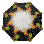 Variety Of Fruit Water Berry Food Splash Kiwi Grape Straight Umbrellas