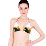 Variety Of Fruit Water Berry Food Splash Kiwi Grape Bikini Top