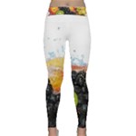 Variety Of Fruit Water Berry Food Splash Kiwi Grape Classic Yoga Leggings