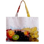 Variety Of Fruit Water Berry Food Splash Kiwi Grape Zipper Mini Tote Bag