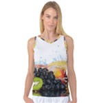 Variety Of Fruit Water Berry Food Splash Kiwi Grape Women s Basketball Tank Top