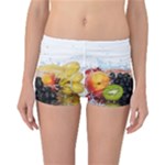 Variety Of Fruit Water Berry Food Splash Kiwi Grape Reversible Boyleg Bikini Bottoms