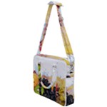 Variety Of Fruit Water Berry Food Splash Kiwi Grape Cross Body Office Bag