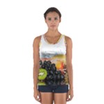 Variety Of Fruit Water Berry Food Splash Kiwi Grape Sport Tank Top 