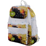 Variety Of Fruit Water Berry Food Splash Kiwi Grape Top Flap Backpack