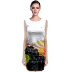 Variety Of Fruit Water Berry Food Splash Kiwi Grape Classic Sleeveless Midi Dress