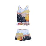 Variety Of Fruit Water Berry Food Splash Kiwi Grape Kids  Boyleg Swimsuit