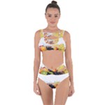 Variety Of Fruit Water Berry Food Splash Kiwi Grape Bandaged Up Bikini Set 