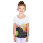 Variety Of Fruit Water Berry Food Splash Kiwi Grape Kids  One Piece Tee