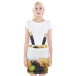 Variety Of Fruit Water Berry Food Splash Kiwi Grape Braces Suspender Skirt