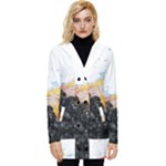 Variety Of Fruit Water Berry Food Splash Kiwi Grape Button Up Hooded Coat 