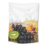 Variety Of Fruit Water Berry Food Splash Kiwi Grape Medium Tapestry