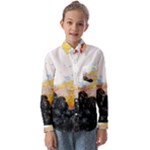 Variety Of Fruit Water Berry Food Splash Kiwi Grape Kids  Long Sleeve Shirt