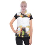 Variety Of Fruit Water Berry Food Splash Kiwi Grape Women s Button Up Vest