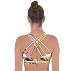 Cross String Back Sports Bra 
