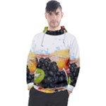 Variety Of Fruit Water Berry Food Splash Kiwi Grape Men s Pullover Hoodie