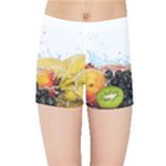 Variety Of Fruit Water Berry Food Splash Kiwi Grape Kids  Sports Shorts