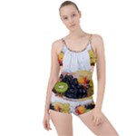 Variety Of Fruit Water Berry Food Splash Kiwi Grape Boyleg Tankini Set 