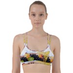 Variety Of Fruit Water Berry Food Splash Kiwi Grape Line Them Up Sports Bra