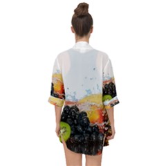 Open Front Chiffon Kimono 