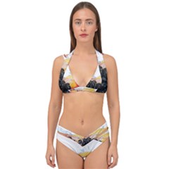 Double Strap Halter Bikini Set 