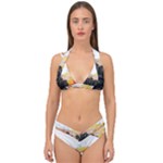 Variety Of Fruit Water Berry Food Splash Kiwi Grape Double Strap Halter Bikini Set