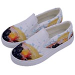 Variety Of Fruit Water Berry Food Splash Kiwi Grape Kids  Canvas Slip Ons