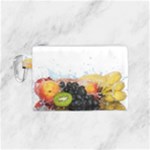 Variety Of Fruit Water Berry Food Splash Kiwi Grape Canvas Cosmetic Bag (Small)