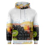 Variety Of Fruit Water Berry Food Splash Kiwi Grape Men s Overhead Hoodie