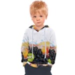 Variety Of Fruit Water Berry Food Splash Kiwi Grape Kids  Overhead Hoodie