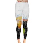 Variety Of Fruit Water Berry Food Splash Kiwi Grape Inside Out Leggings