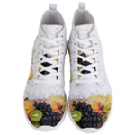 Variety Of Fruit Water Berry Food Splash Kiwi Grape Men s Lightweight High Top Sneakers