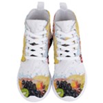 Variety Of Fruit Water Berry Food Splash Kiwi Grape Women s Lightweight High Top Sneakers