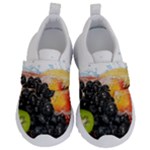 Variety Of Fruit Water Berry Food Splash Kiwi Grape Kids  Velcro No Lace Shoes