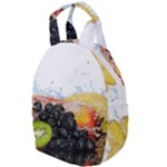 Variety Of Fruit Water Berry Food Splash Kiwi Grape Travel Backpack