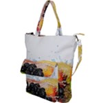 Variety Of Fruit Water Berry Food Splash Kiwi Grape Shoulder Tote Bag