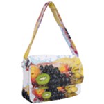 Variety Of Fruit Water Berry Food Splash Kiwi Grape Courier Bag