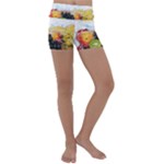 Variety Of Fruit Water Berry Food Splash Kiwi Grape Kids  Lightweight Velour Yoga Shorts