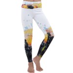 Variety Of Fruit Water Berry Food Splash Kiwi Grape Kids  Lightweight Velour Classic Yoga Leggings